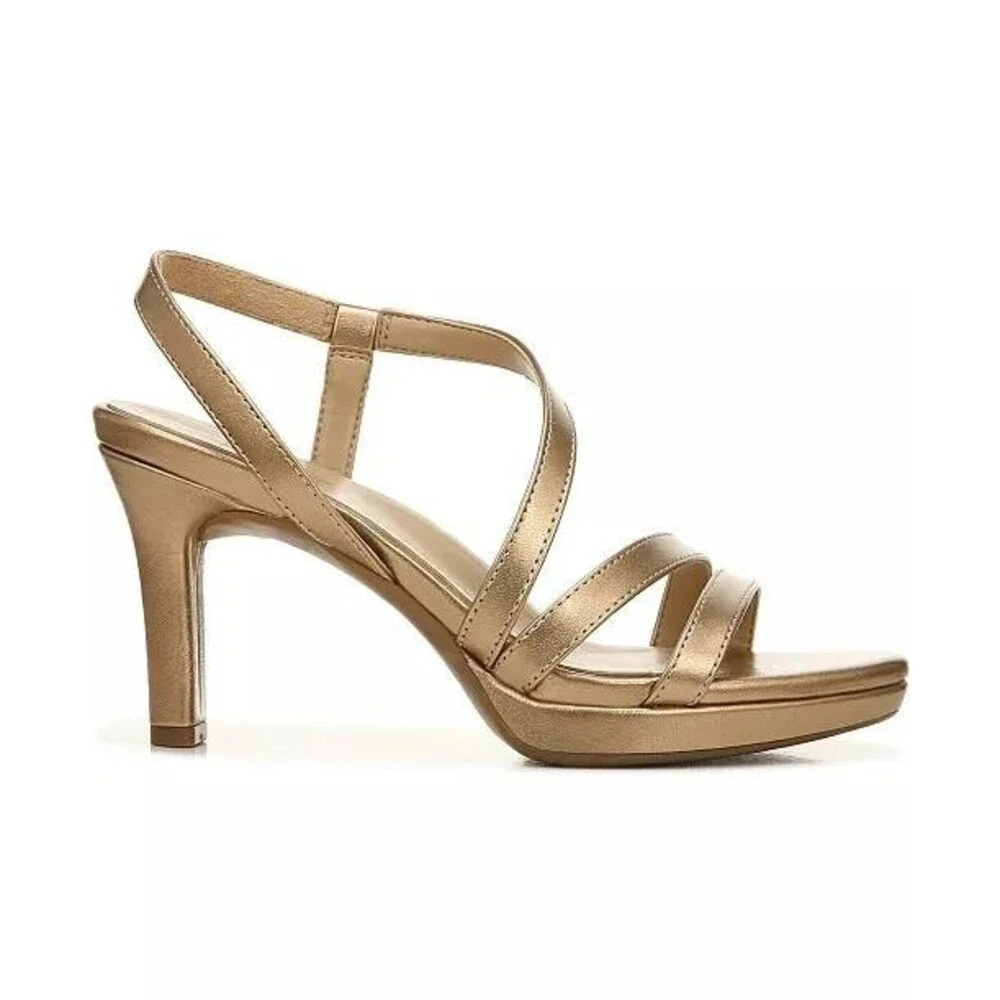 Naturalizer “Brenta” Strappy Dress Sandals – Size 8.5M – Bronze Pearl – NIB-$110 - Picture 2 of 11